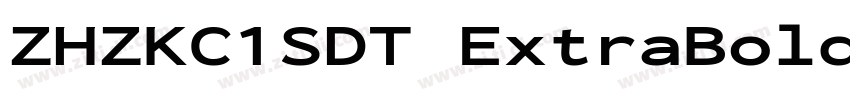 ZHZKC1SDT ExtraBold字体转换